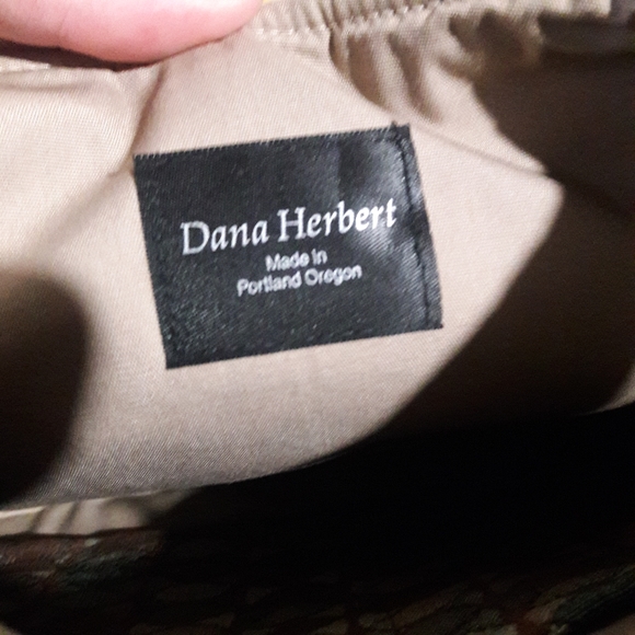 Dana Herbert Shoulder Bag Purse Snap Closure Brown - Picture 7 of 10